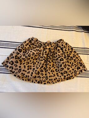Carter's Leopard Print Toddler Skirt in Tan and Black
